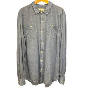 JACS Just A Cheap Shirt XL grey on grey pinstripe